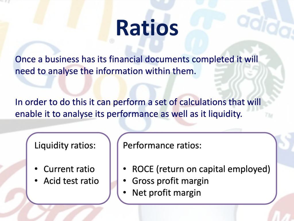 Accounts Presentation Notes